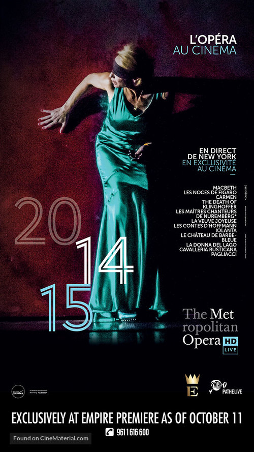 &quot;Metropolitan Opera: Live in HD&quot; - Lebanese Movie Poster