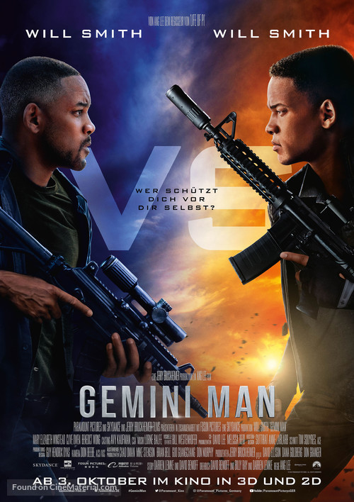 Gemini Man - German Movie Poster