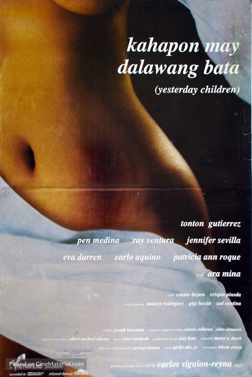 Kahapon, may dalawang bata - Philippine Movie Poster