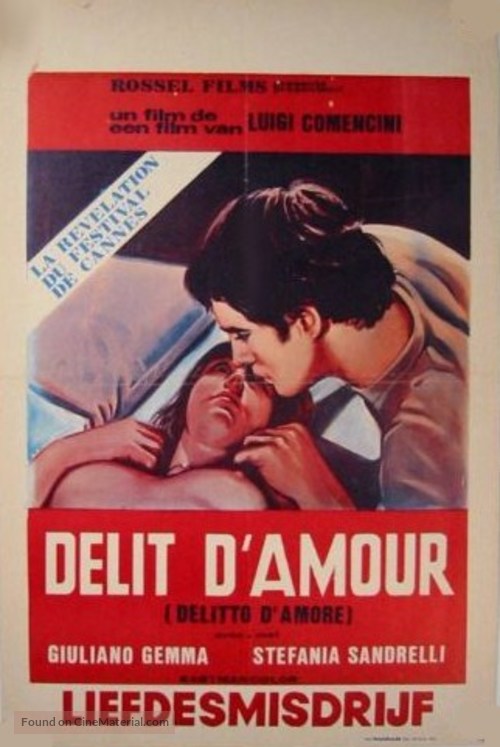 Delitto d&#039;amore - Belgian Movie Poster