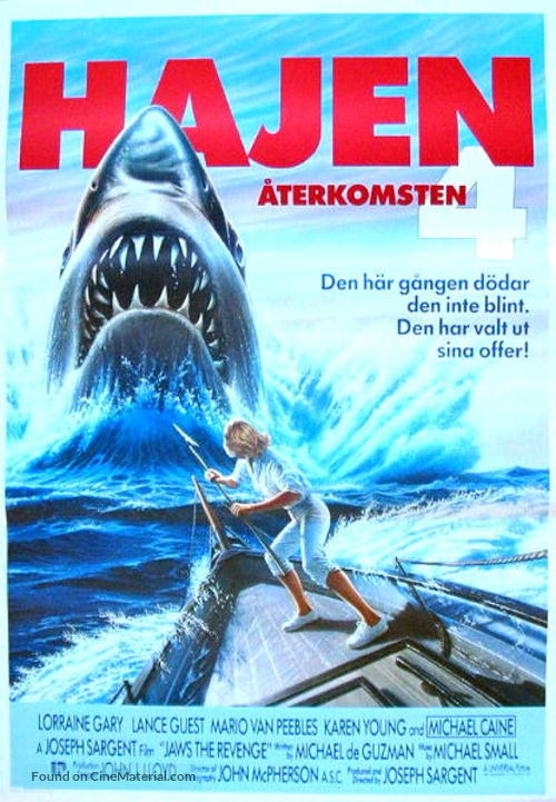 Jaws: The Revenge - Swedish Movie Poster