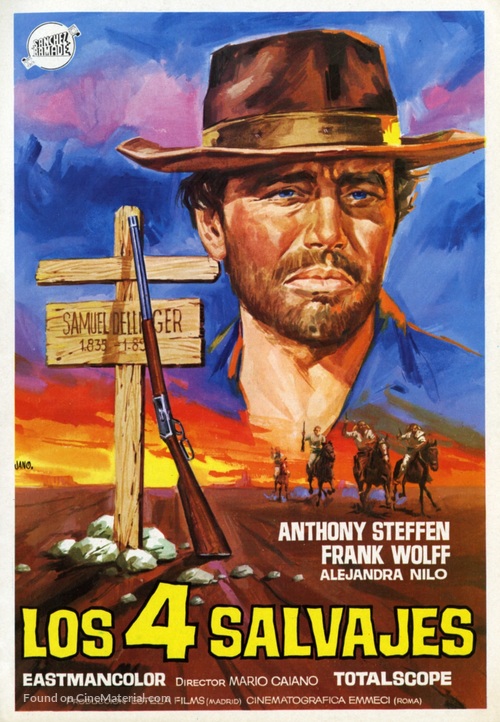 Cuatro salvajes, Los - Spanish Movie Poster