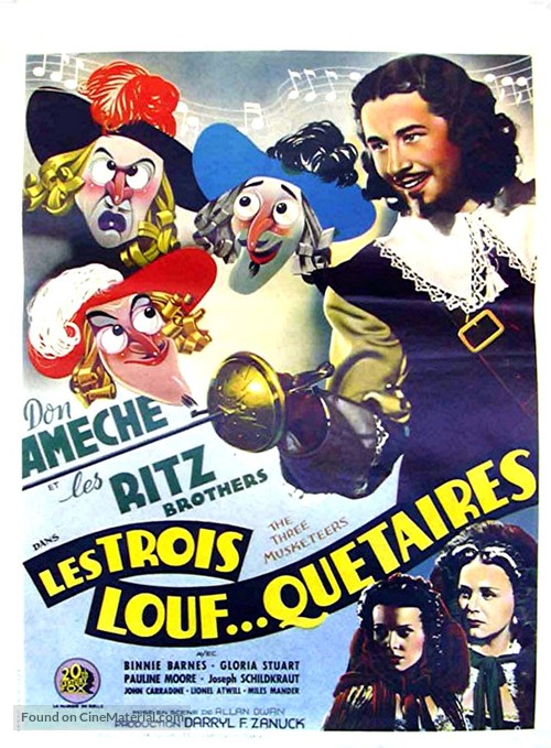 The Three Musketeers - Belgian Movie Poster