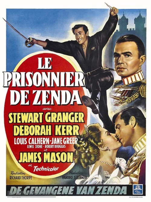 The Prisoner of Zenda - Belgian Movie Poster