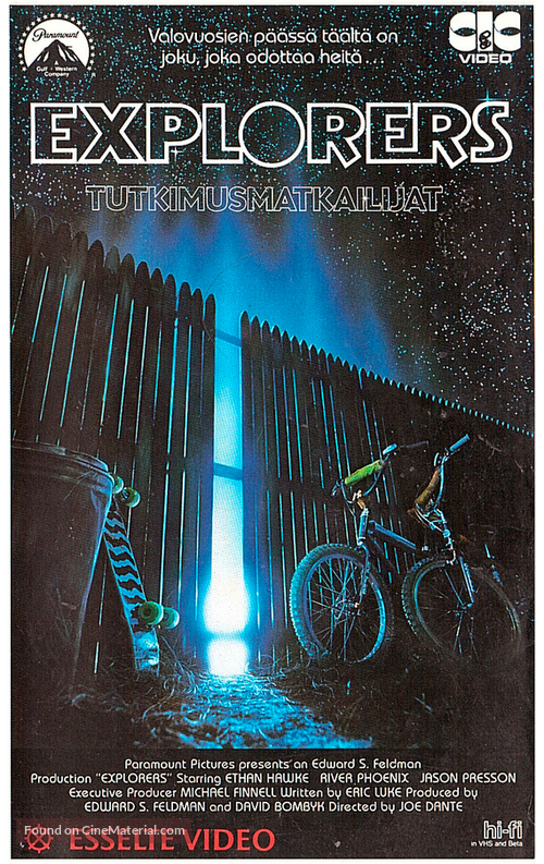 Explorers - Finnish VHS movie cover