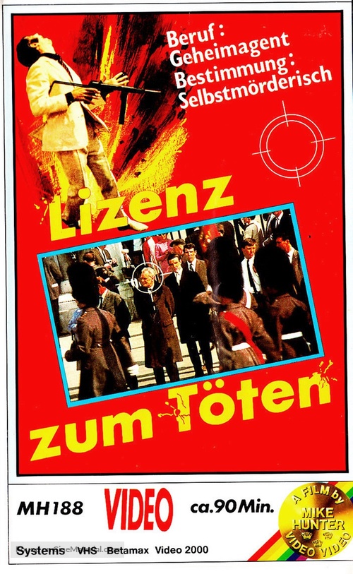 Licensed to Kill - German VHS movie cover