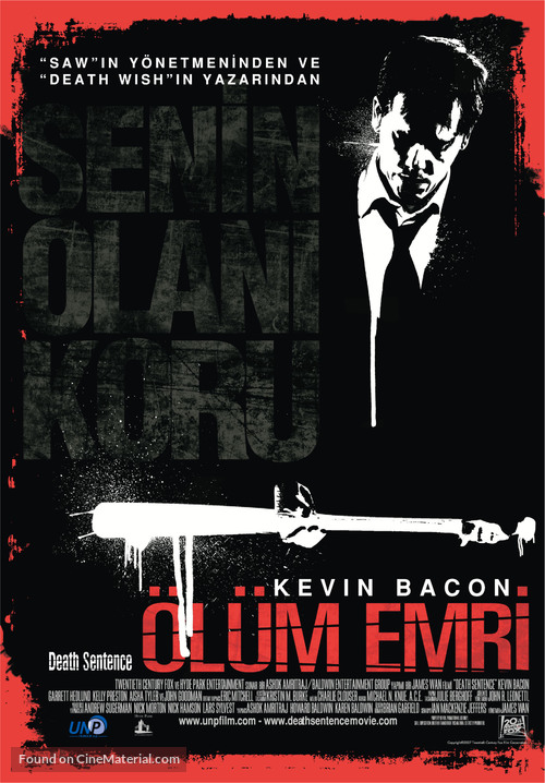 Death Sentence - Turkish Movie Poster