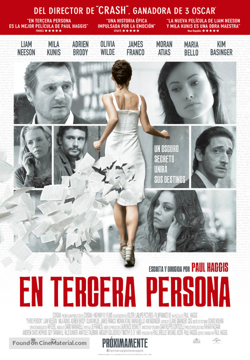 Third Person - Spanish Movie Poster