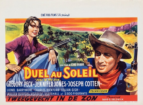 Duel in the Sun - Belgian Movie Poster