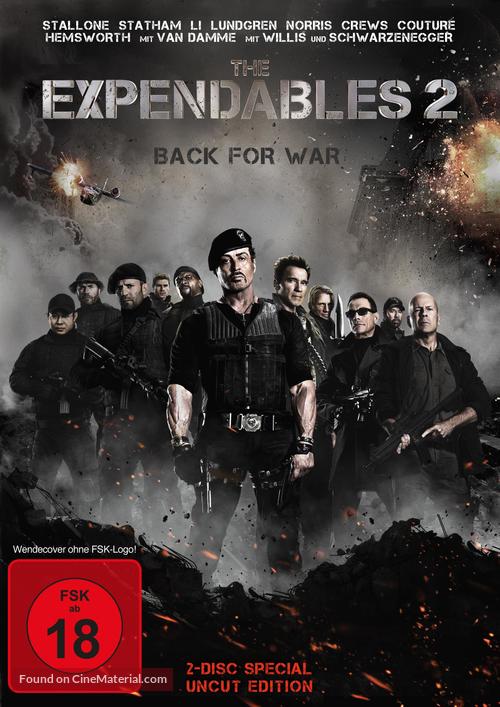 The Expendables 2 - German DVD movie cover