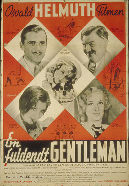 En fuldendt gentleman - Danish Movie Poster