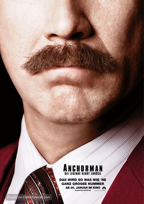 Anchorman 2: The Legend Continues - German Movie Poster