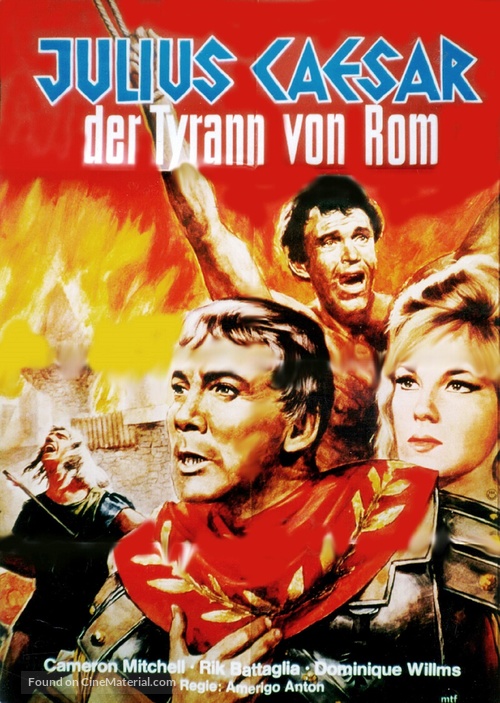 Giulio Cesare il conquistatore delle Gallie - German Movie Poster