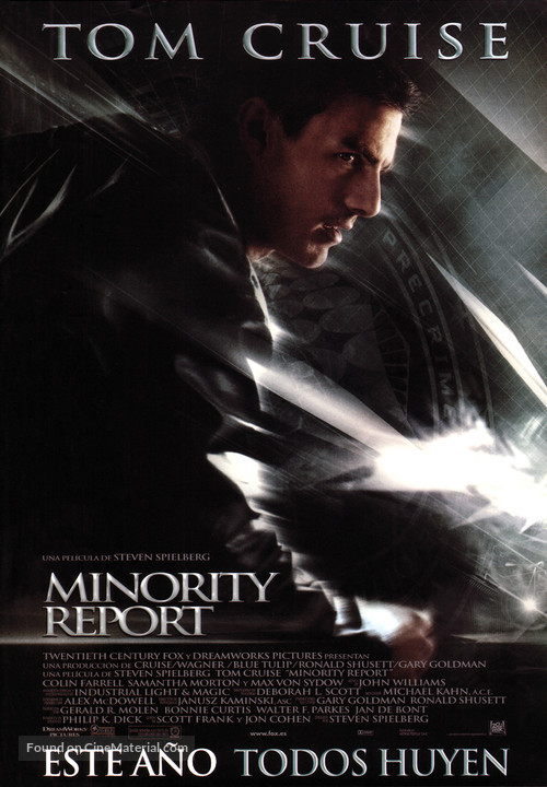 Minority Report - Spanish Movie Poster