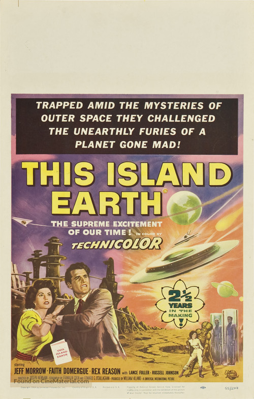 This Island Earth - Theatrical movie poster