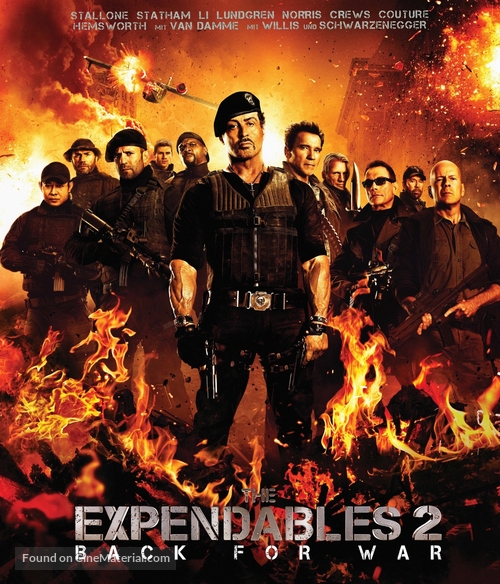 The Expendables 2 - German Blu-Ray movie cover