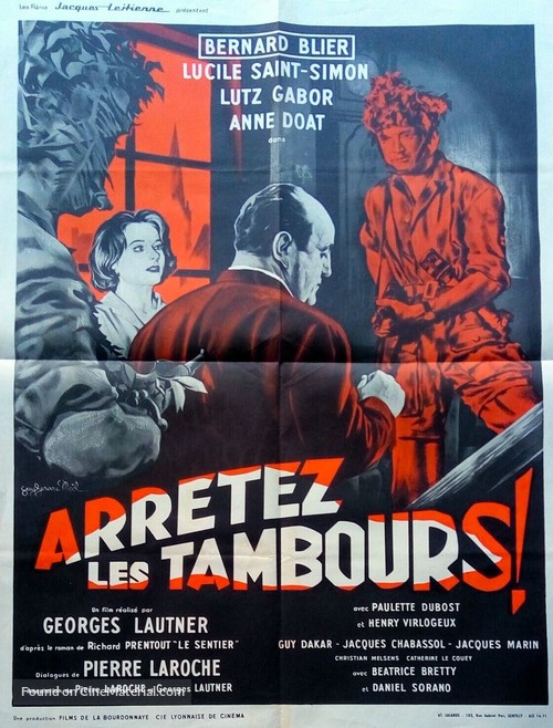 Arr&ecirc;tez les tambours - French Movie Poster