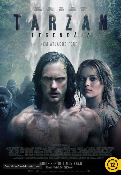 The Legend of Tarzan - Hungarian Movie Poster