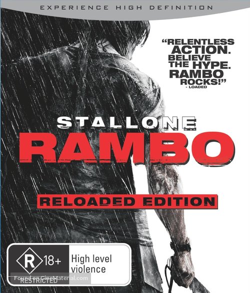 Rambo - Australian Blu-Ray movie cover