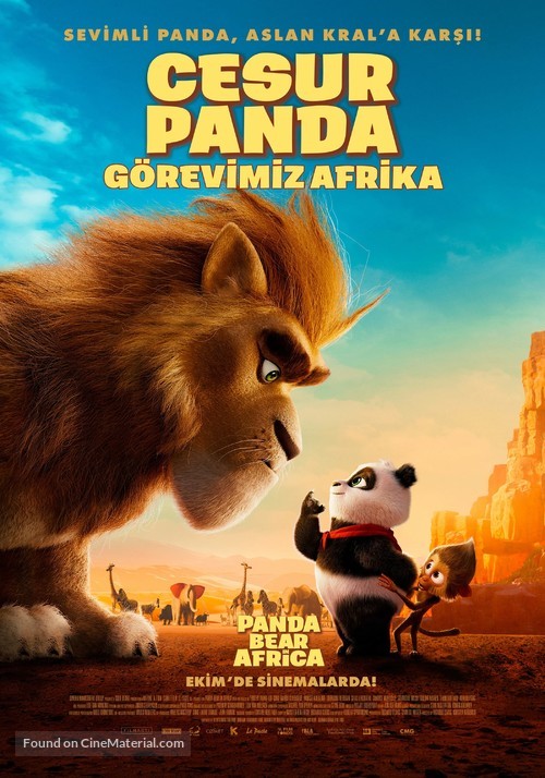 Panda Bear in Africa - Turkish Movie Poster