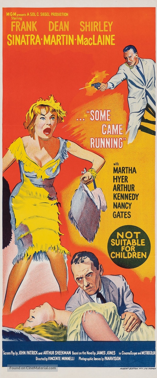 Some Came Running - Australian Movie Poster