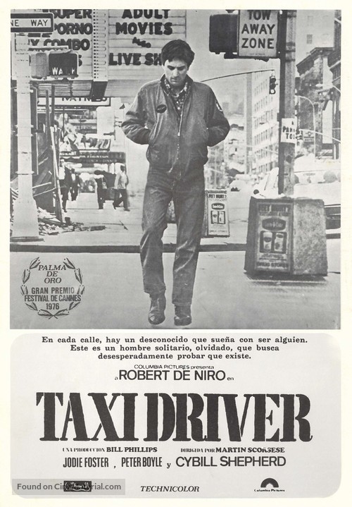 Taxi Driver - Spanish Movie Poster