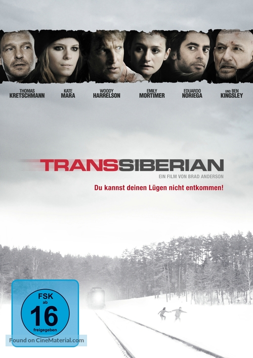 Transsiberian - German DVD movie cover