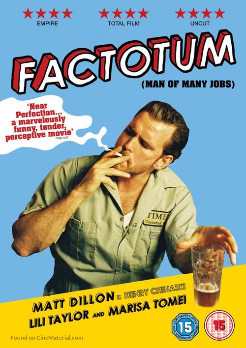 Factotum - British DVD movie cover
