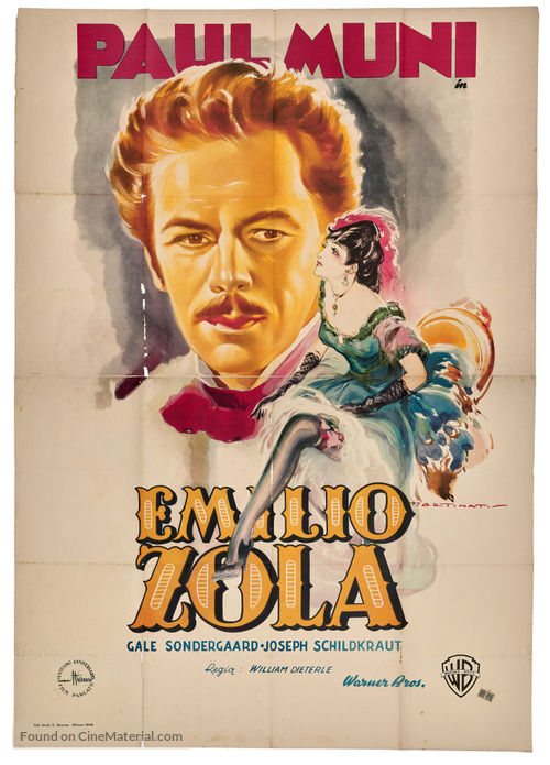 The Life of Emile Zola - Italian Movie Poster