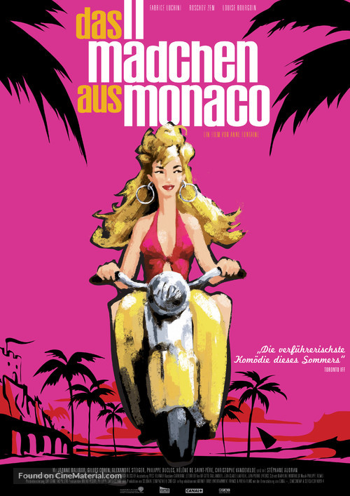 La fille de Monaco - German Movie Poster