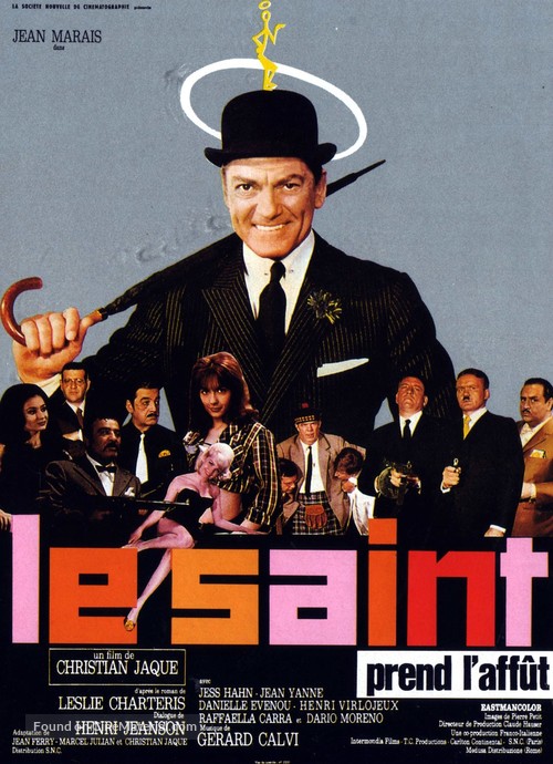 Le Saint prend l&#039;aff&ucirc;t - French Movie Poster