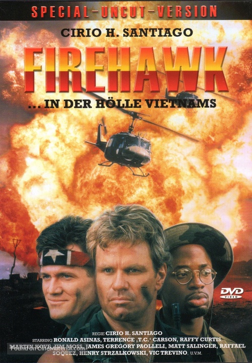 Firehawk - German DVD movie cover