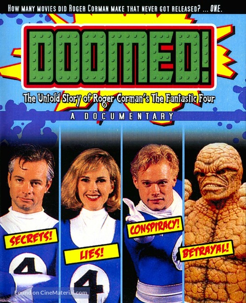 Doomed: The Untold Story of Roger Corman&#039;s the Fantastic Four - Blu-Ray movie cover