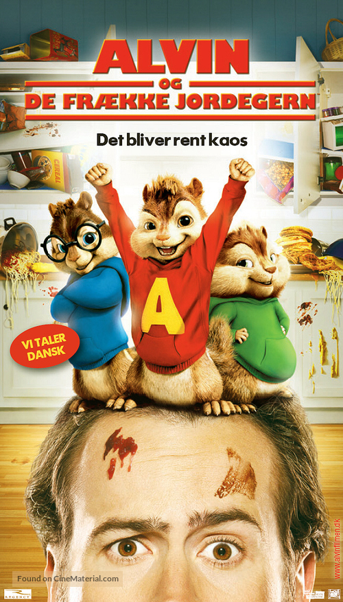 Alvin and the Chipmunks - Danish Movie Poster