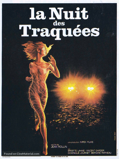 La nuit des traqu&eacute;es - French Movie Poster