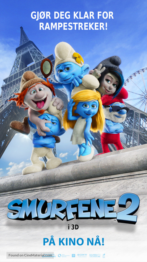 The Smurfs 2 - Norwegian Movie Poster