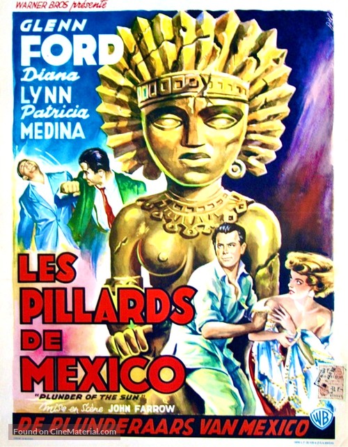 Plunder of the Sun - Belgian Movie Poster