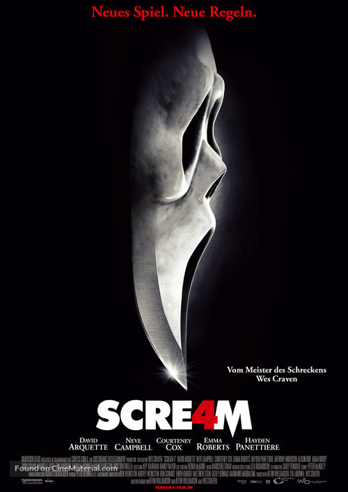 Scream 4 - German Movie Poster