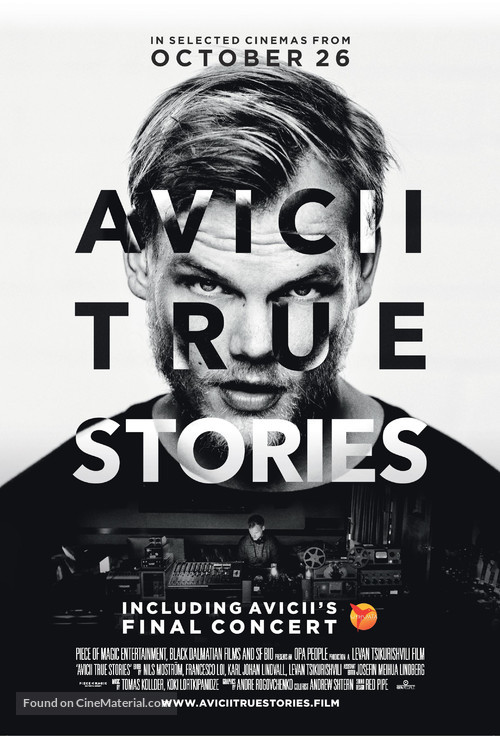 Avicii: True Stories - Lithuanian Movie Poster