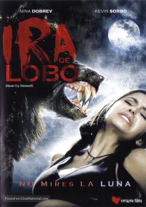 Never Cry Werewolf - Mexican DVD movie cover