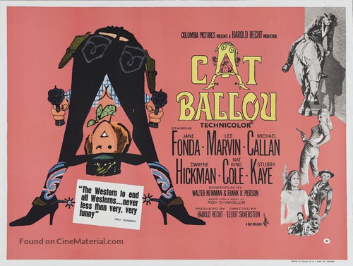 Cat Ballou - British Movie Poster