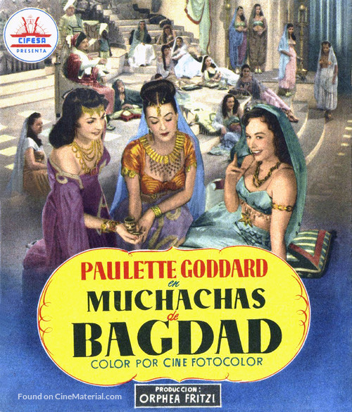 Muchachas de Bagdad - Spanish Movie Poster