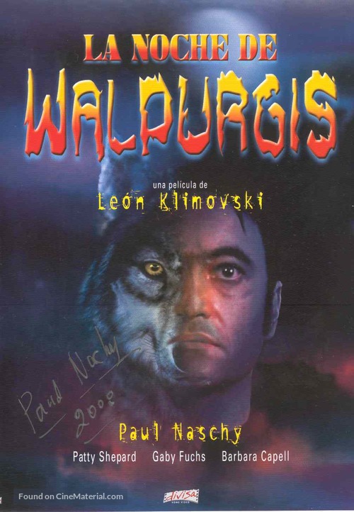 La noche de Walpurgis - Spanish Movie Cover