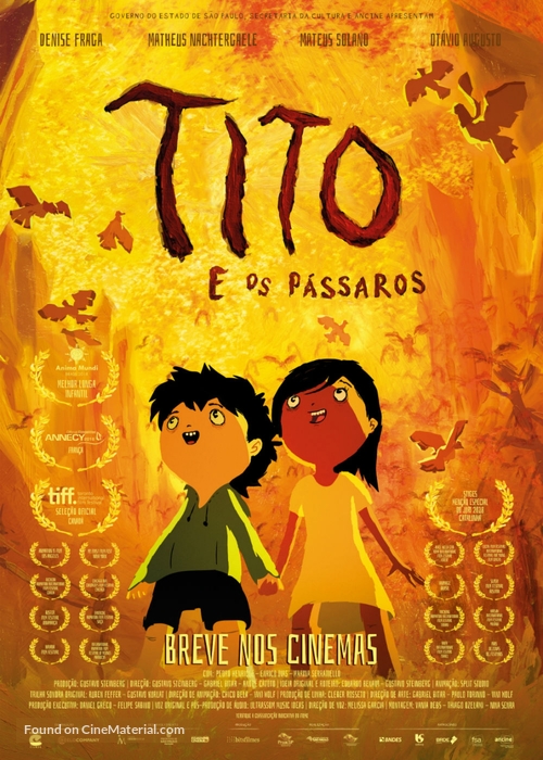 Tito e os P&aacute;ssaros - Brazilian Movie Poster