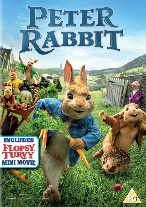 Peter Rabbit - British DVD movie cover