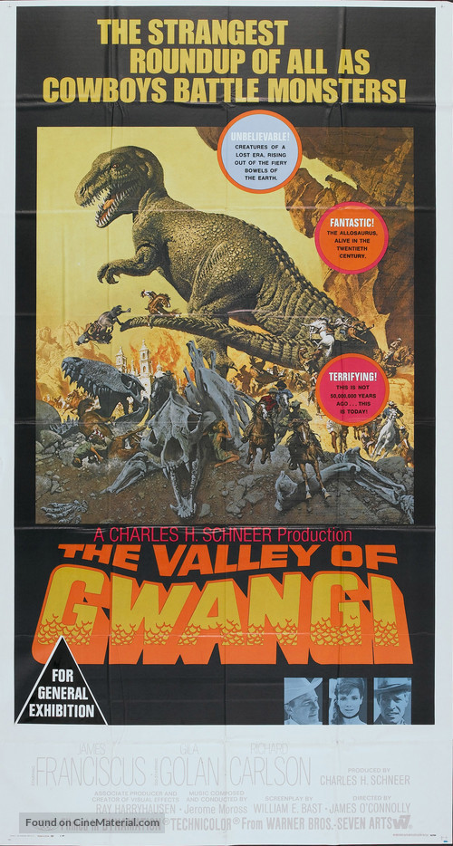 The Valley of Gwangi - Australian Movie Poster