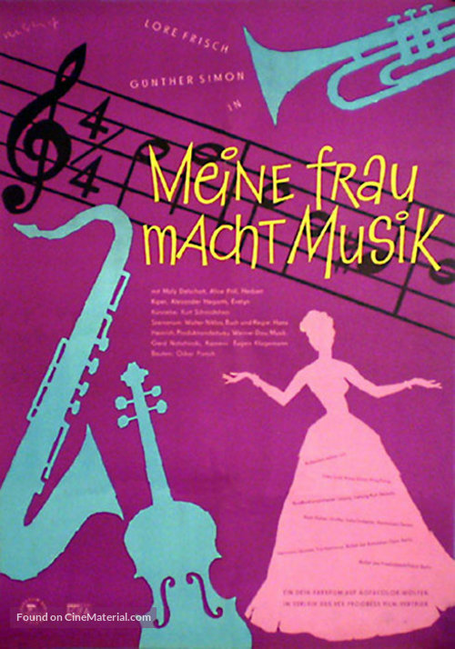 Meine Frau macht Musik - German Movie Poster