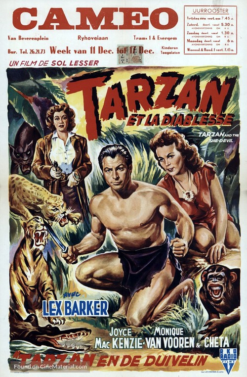 Tarzan and the She-Devil - Belgian Movie Poster