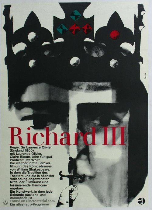 Richard III - German Movie Poster