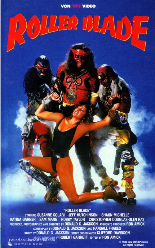 Roller Blade (1986) German vhs movie cover